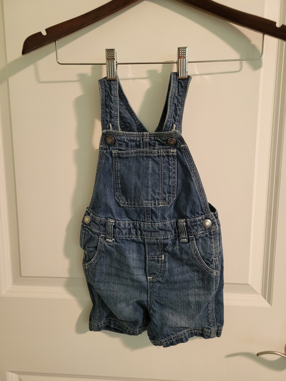 Toddler Old Navy Denim Short Overalls - Blue